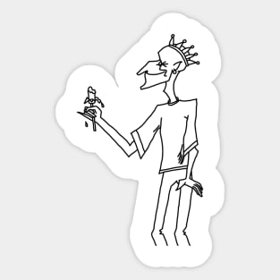 Comic character Sticker